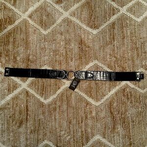 Vince Camuto Women’s Black Pleather Waist Belt